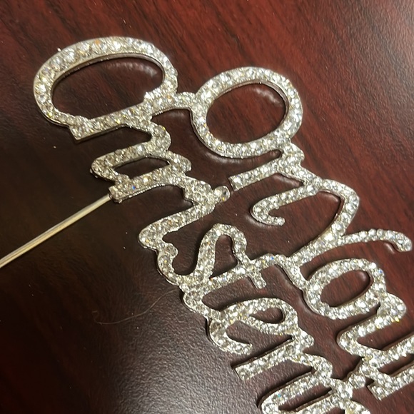 Rhinestone cake topper - Picture 3 of 6